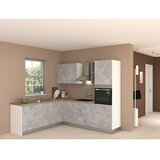 Marinelli Cucine Montažna kutna kuhinja Cassiopea (Š x D: 250 x 225 cm, Svijetlo siva, S električnim uređajima, Sudoper na lijevoj strani) | shoptok.hr