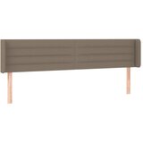  LED uzglavlje smeđesivo 203x16x78/88 cm od tkanine | shoptok.hr
