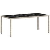  Garnitura za blagovanje na otvorenom sa 7 dijelova s jastučićima svijetlosiva poli ratan | shoptok.hr