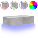 TV ormarić s LED svjetlima siva boja betona 60 x 35 x 15,5 cm | shoptok.hr