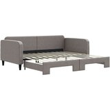  Dnevni krevet na razvlačenje smeđesivi 100 x 200 cm od tkanine | shoptok.hr