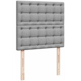  Krevet s oprugama i madracem svjetlosivi 100x200 cm od tkanine | shoptok.hr