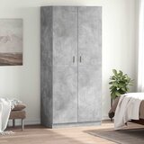  Ormar siva boja betona 90 x 52 x 200 cm od konstruiranog drva | shoptok.hr