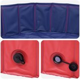  Zložljiv bazen za pse Rdeča in modra 80 x 80 x 20 cm PVC, (5000207871) | Shoptok.si
