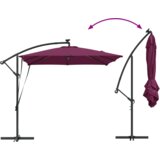  Senčnik Bordeaux rdeča 249 x 249 x 250 cm Poliester in aluminij, (5000206271) | Shoptok.si