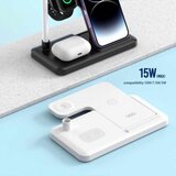 XO WX033 Wireless punjač 4u1 za smart uređaje 15w beli cene