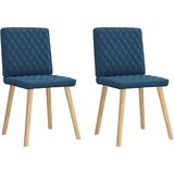 Maison Chic Jedilni stoli - Vzorci stoli 2 kosa modro blago A352, (22032192) Cene