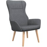 The Living Store Stol za sproščanje temno sivo blago - Stol Za Sproščanje, (21420394) | Shoptok.si