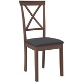 vidaXL Jedilni stoli z blazinami 2 kosa Brown Solid Wood Rubber | Shoptok.si