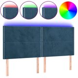  The Living Store LED posteljno vzglavje temno modro 160x5x118/128 cm žamet - LED Vzglavje, (21453779) | Shoptok.si