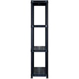Police za pohranu s 4 razine crne 183 x 30,5 x 130 cm plastične | Eponuda.com