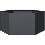  Vrtna sadilica antracit šesterokutna 104x90x45 cm čelična | shoptok.hr