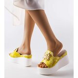 Gemre Yellow wedge flip-flops Havanna | shoptok.hr