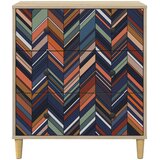  Komoda OMMEN Geometrijski uzorak 66 x 36,5 x 75 cm Sonoma | shoptok.hr