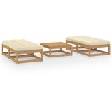 Maison Chic Seti vrtnega pohištva - Vrtna garnitura - Vrtni pohištvo set 5-delna z blazinami trdna borovina, (21813806) | Shoptok.si