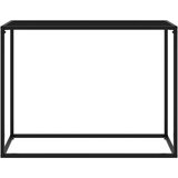  Konzolni stol crni 100 x 35 x 75 cm od kaljenog stakla | Eponuda.com