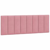 Maison Chic posteljno vzglavje - vzglavna omarica - vzglavna stranica roza 140 cm žamet, (21704011) | Shoptok.si