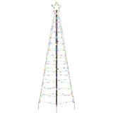 vidaXL LED božićno drvce s 390 LED svjetlima Šareni 250 cm Željezo | shoptok.hr