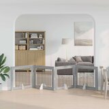  Vrata za pse z stojali 4 pcs Siva Sonoma 100 x 80 cm, (5000232702) | Shoptok.si
