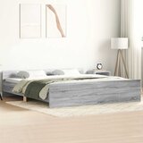  Okvir kreveta s uzglavljem i podnožjem boja hrasta 160 x 200 cm | shoptok.hr