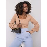 RUE PARIS Blouse-RV-BZ-6270.04P-dark beige | Shoptok.si