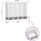  Povišeni krevet s mrežom i krovom Crna 202,5 x 40 x 123 cm PP | shoptok.hr