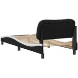  Okvir za krevet bez madraca Hvar crno-bijeli 90x190 cm umjetna koža | shoptok.hr