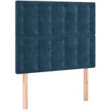  LED posteljno vzglavje temno modro 80x5x118/128 cm žamet | Shoptok.si