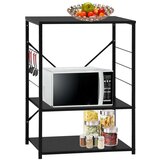 vidaXL Ormarić za mikrovalnu pećnicu crni 60 x 39,6 x 79,5 cm iverica | shoptok.hr