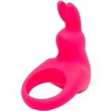 Happy Rabbit Cock - punjivi vibrirajući prsten za penis (roza) | shoptok.hr
