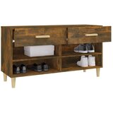 Ormarić za cipele dimljeni hrast 102x35x55 cm konstruirano drvo | shoptok.hr
