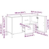  Kreveta Staro drvo 100 x 36 x 60 cm Konstruirano drvo | shoptok.hr