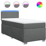  The Living Store Box spring postelja z vzmetnico temno siva 90x190 cm blago - Box Spring Postelja, (21497050) | Shoptok.si