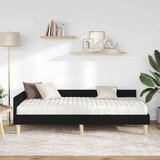  Kotni okvir postelje z matrico z vzmetnico 2 pcs Zelena blago, (5000123293) | Shoptok.si