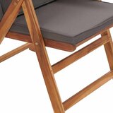  Vrtna stolica 6 pcs Smeđa i siva 57 x 71,5 x 104 cm | shoptok.hr