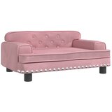  Krevet za pse ružičasti 70 x 45 x 30 cm baršunasti | shoptok.hr