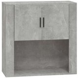  Zidni ormarić siva boja betona 80x33x80 cm konstruirano drvo | shoptok.hr