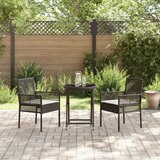  Set za bistro vrt s jastucima smeđi poli ratan | shoptok.hr