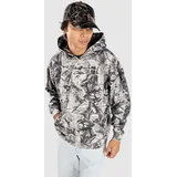 Special 14 Oz Pulover s kapuco vintage grey wood camo