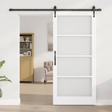  Klizna vrata Bijela i crna 93 x 202 cm | shoptok.hr