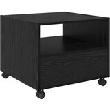 vidaXL Kava Stol Crni hrast 55 x 55 x 45 cm Konstruirano drvo | shoptok.hr