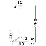 Nova Luce Mat crna LED viseća svjetiljka aluminijska s mogućnosti zatamnjivanja ø 60 cm Tilia – | shoptok.hr