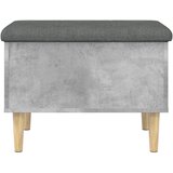  Klupa za pohranu siva boja betona 62x42x46 cm konstruirano drvo | Eponuda.ba
