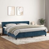  Box spring postelja z vzmetnico temno modra 200x200 cm žamet, (20900305) Cene