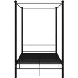  Okvir za krevet s nadstrešnicom crni metalni 120 x 200 cm | shoptok.hr