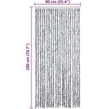 vidaXL Zastor protiv insekata bijelo-sivi 90 x 200 cm šenil | shoptok.hr
