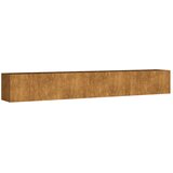 vidaXL Vrtna visoka greda 280x40x40 cm corten jeklo Cene