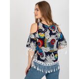 Factory Price Blouse-AT-BZ-2601.67-navy blue | shoptok.hr