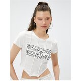 Koton T-Shirt - Ecru - Slim fit | shoptok.hr