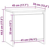 Nočna omarica Star les 45 x 34 x 44,5 cm Konstruiran les, (5000107263) | Shoptok.si